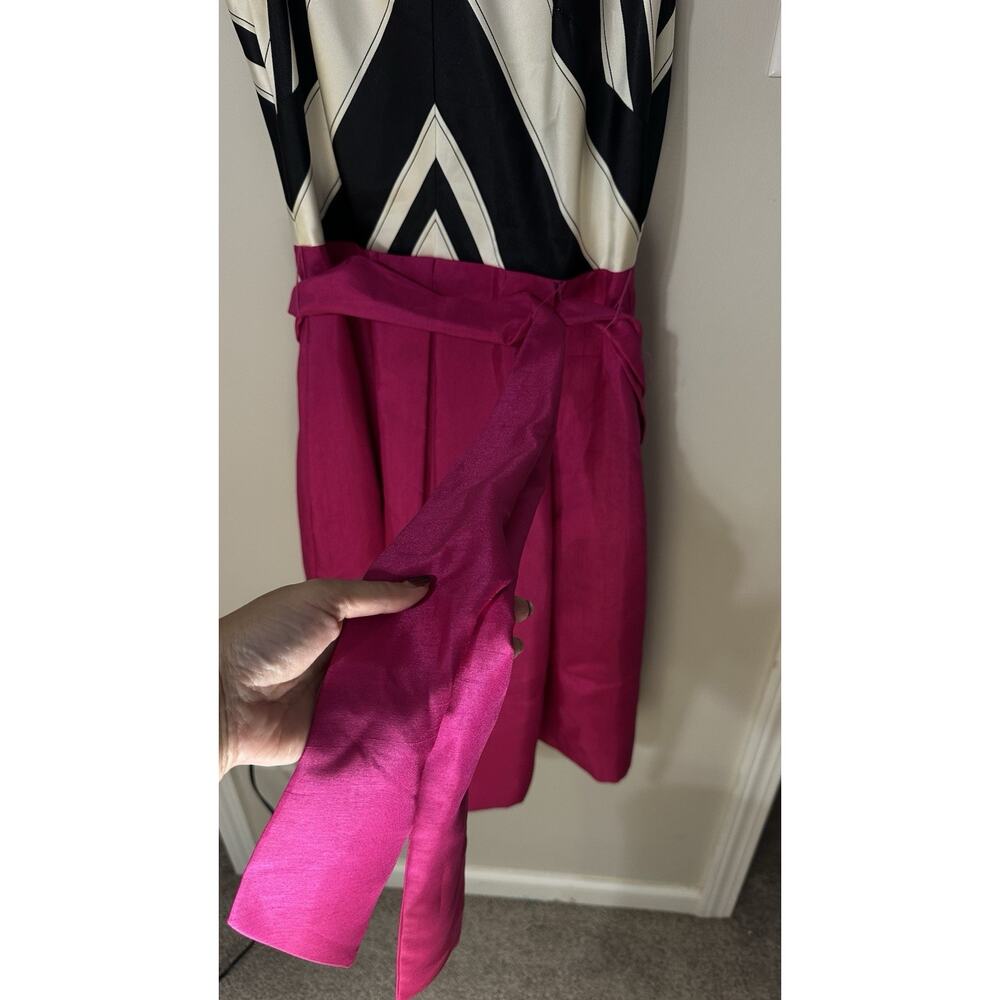 Eliza J New York Dress Size 6 Black/White Hot Pink S - Picture 4 of 10